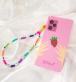 Beaded phone lanyard wrist strap eyes