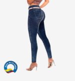 Colombian Jeans pantalones colombianos levanta cola butt lifting straight high waist 6134 - Imagen 3