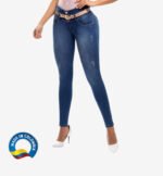 Colombian Jeans pantalones colombianos levanta cola butt lifting straight high waist 6138 - Imagen 3
