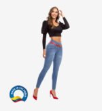 Colombian Jeans pantalones colombianos levanta cola butt lifting straight high waist 6139