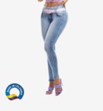 Colombian Jeans butt lifting straight high waist 6141 - Image 3