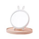 Desktop and wall hanging foldable portable bunny mirror