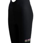 Women’s cycling bib short KM200 Jade - Imagen 2