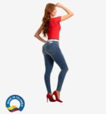 High Waist Skinny Butt Lifting Jeans Colombian Stretch Jeans for Women 6142 - Image 2