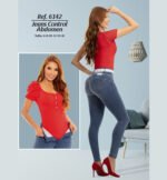 High Waist Skinny Butt Lifting Jeans Colombian Stretch Jeans for Women 6142 - Image 5