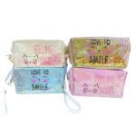 Makeup bag for purse cat with glitter - Imagen 3