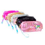 Makeup bag for purse heart with glitter - Imagen 3