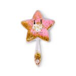 Star hand mirror with glitter - Image 2