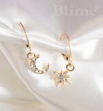 Sun and moon earrings