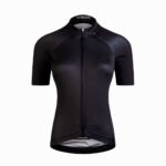 Women´s cycling jerseys M/C KM100 Comfort Charcoal